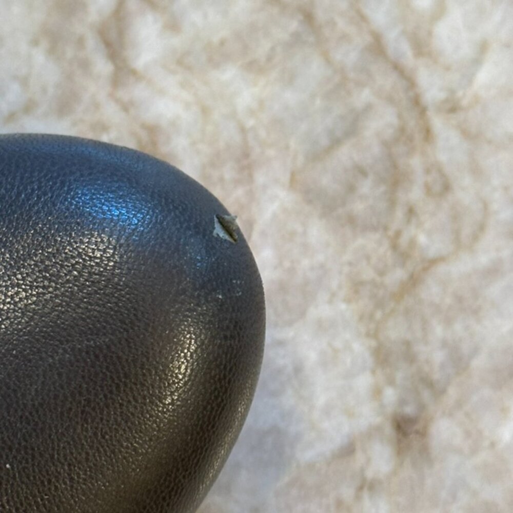 Grey leather booties - Picture 7 of 7